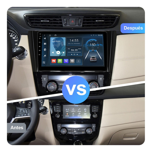 Radio Android 10 2gb Para Nissan Qashqai Xtrail 2013-2020 Foto 3