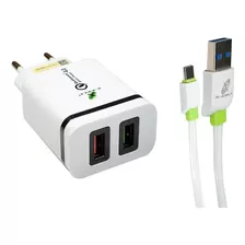 Carregador Ultra Rápido 4a 18w 2 Usb C Qualcomm 4.0 Xc-ur17