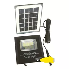 Foco Led 30w Con Panel Solar Y Sensor Exterior Queda Fijo