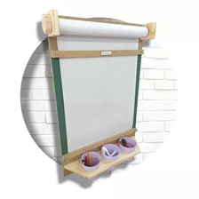 Pizarra Pizarrón Infantil De Pared 2en1 Montessori Nordico