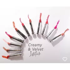 Lápiz Labial Creamy & Velvet Lipstick Colores Idraet 