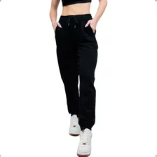 Calça Moletom Feminino Jogger Liso Bolso Frontal Slim Frio