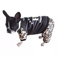 Campera Para Perros Pequeños Talle M | Ropa Para Mascotas Diseño Fbi | Abrigo Camuflada Para Perros Chicos Fbi | Estilo Militar Bien Abrigadito |