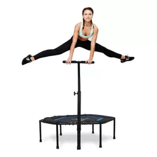 Trampolin Hexagonal Con Barra Agarradera Fitness Ejercicio G