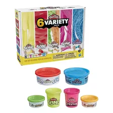Masas Hasbro Play-doh 6 Variety Multicolores En Pote 3