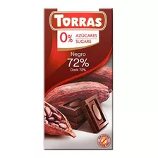 Chocolate Con 72% Cacao Sin Azucar Añadida