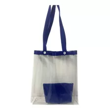 Bolsa Transparente + Color - Praia/piscina/beach Tennis