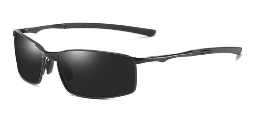 Óculos De Sol De Metal Aoron Polarizado Proteção Uv400