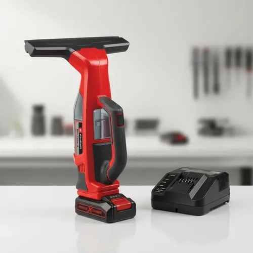 Kit Einhell: Limpiador De Vidrios Inalámbrico Brillianto + Cargador Y Batería 18v 2.5ah Litio