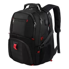 Mochila De Viaje Yorepek , Para Laptops De 17'', Negra