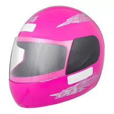 Capacete Para Moto Integral Pro Tork Liberty Four Rosa Solid Tamanho 60 