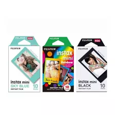 Filme Instantâneo Fujifilm Instax Mini Kit 3 Cores 30 Fotos