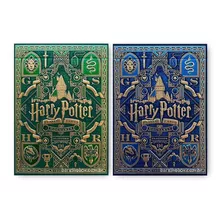 Baralho Harry Potter Verde + Azul (2 Baralhos)