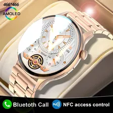 Amoled Reloj Inteligente Mujer Hombre Nfc Smartwatch W