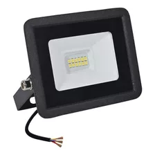 Foco Proyector De Área Led Ecostreet 10w Color De La Carcasa Negro Color De La Luz Frío