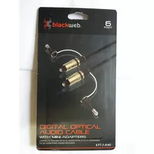 Cable De Audio Óptico Digital Blackweb Bwb17av001, 6&#...