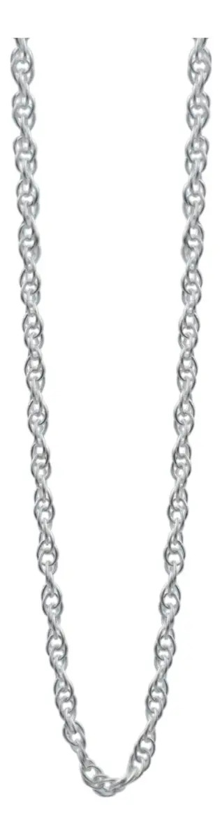 Cadena Torsal Italiana Plata Ley 925 para Dije Mujer 45cm - Imagen 1