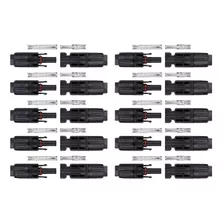 Kit 10 Pares De Conector Mc4 Para Energia Solar