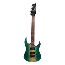 Guitarra Elétrica Ibanez Rg Standard Rg421 Superstrato De Choupo/meranti Caribbean Shoreline Flat Com Diapasão De Jatobá