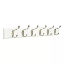 Franklin Brass Ganchos De Pared Resistentes Con 6 Ganchos, 2