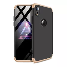 iPhone XR - Gkk - Funda Carcasa Dorada Máxima Protección 360