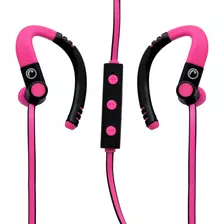 Audífono Deportivo Bluetooth Fiddler Con Manos Libres Rosado