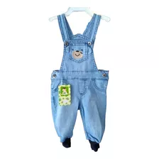 Macacão Jeans Menino, Jardineira Infantil Roupa Bebe Jeans 