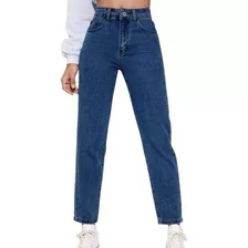 Calça Jeans Mom Feminino Cintura Alta 100% Algodão