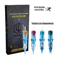 Cartucho Tatuagem Poseidon Tattoo Vários Tamanhos - Cx 10un