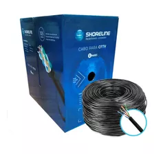 Cabo De Rede Cat5e 305m (shoreline) Preto Cftv 4 Pares