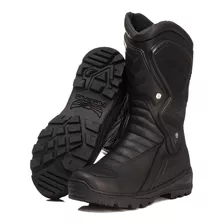 Bota Motociclista Acero Couro Speed Touring Preto Original.