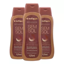 Auto Bronzeador Sem Sol Red Apple 125ml C/ 3 Un