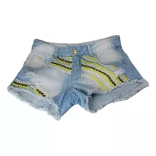 Short Jeans Peças Exclusivas Com Pérolas E Pedras 