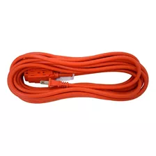 Extension Electrica Encauchetada Industrial 5m Color Naranja Oscuro