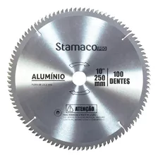 Disco De Corte Para Alumínio E Mdf 250mm 100 Dentes