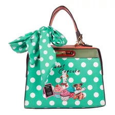 Bolsa Cuadrada Nicole Lee Cupcake Dog Estampada