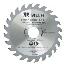 Serra Circular Madeira 110mm X20mm X 24 Dentes Melfi