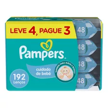 Lenços Umedecidos Cuidado De Bebê Com 192 Unidades Pampers