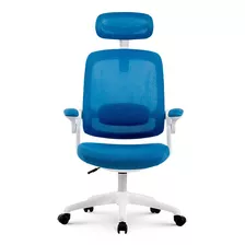 Cadeira De Escritório Ergonômica Azul Elements Astra