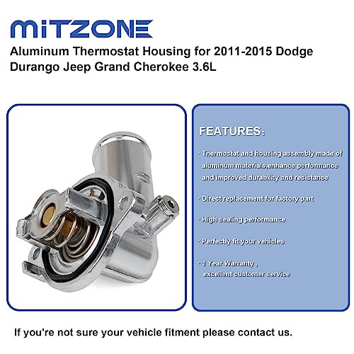 Carcasa Termostato Aluminio Compatible Dodge Durango Gr... Foto 2