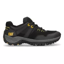 Tenis Para Hombre Cat Negro Gris P725751m4m