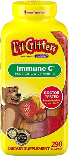 Vitamina D L'il Critter Gomitas Multi Vitamina Con Plus Zinc