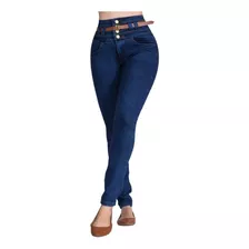 Pantalones Dama Jeans Mujer Gloss Levanta Pompa M-05 Mezclil