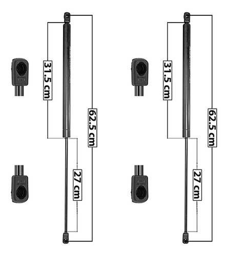 Par Amortiguadores 5ta Puerta Spart Ford Windstar 1999 2000 Foto 3