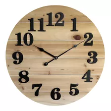 Reloj De Tablones De Madera Wmc222n Acabado De Manchas