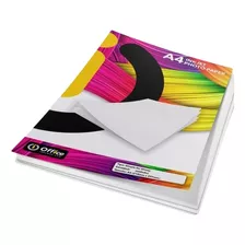 Papel Fotográfico Doble Faz Glossy 50 Hojas X 120g Office A4