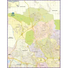 Mapa São Paulo Região Zona Norte 2 - 120cm X 90cm Gigante