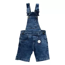 Jardineira Masculina Jeans Cool Kids Menino 1 A 16 Anos