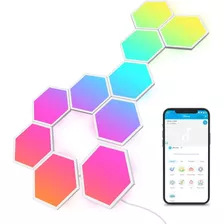 Luz Led Modular Rgb Bic Hexagonal X 10 Gamer Govee Glide