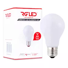 Kit 5 Lâmpadas Led Filamento Bulbo Leitosa Rgled 4w 2700k Bi